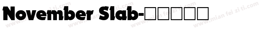 November Slab字体转换